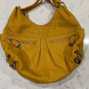 authentic michael kors mustard yellow purse